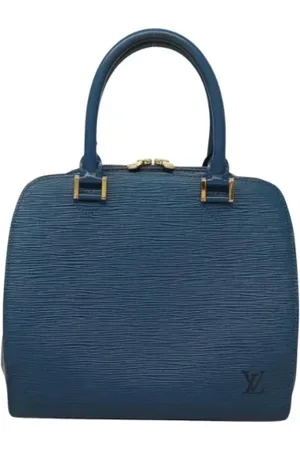 LOUIS VUITTON Pre-owned, Dames, Blauw, ONE Size, Leer, Tweedehands leren Louis Vuitton tassen