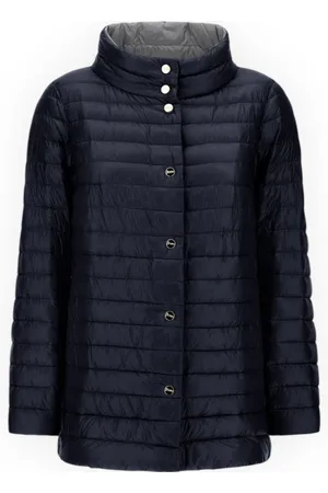 HERNO Jassen, Dames, Zwart, M, Gewatteerde Winterjas met Medium Puffer
