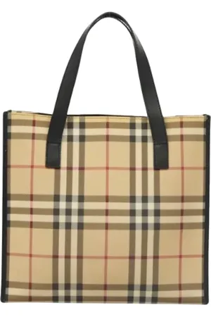 Burberry Pre-owned, Dames, , ONE Size, Tweedehands Canvas handtassen