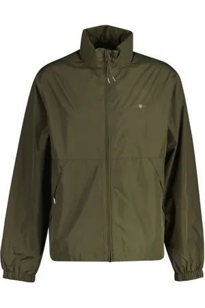 GANT Jassen, Heren, Groen, L, Polyester, Lichte Windshielder Jas