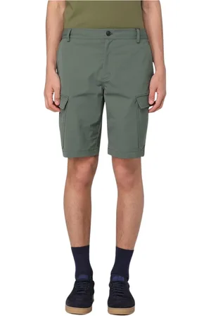 save the duck Korte broeken, Heren, Groen, XL, Polyester, Cargo Shorts met Meerdere Zakken