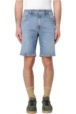 Dondup Korte broeken, Heren, Blauw, W31, Denim, Klassieke Fit Denim Shorts