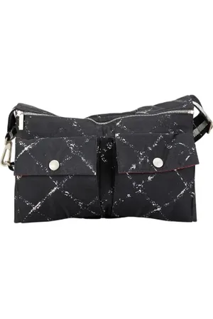 CHANEL Pre-owned, Dames, Zwart, ONE Size, Nylon, Pre-owned Fabric chanel-bags
