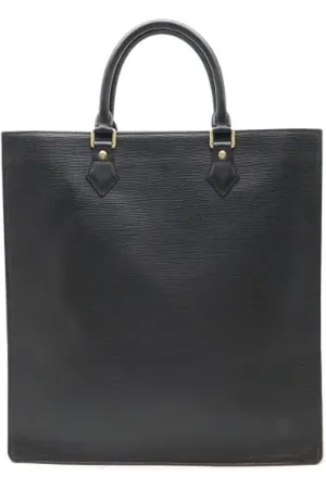 LOUIS VUITTON Pre-owned, Heren, Zwart, ONE Size, Leer, Pre-owned Leather totes