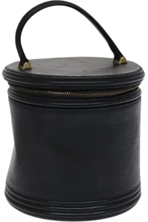 LOUIS VUITTON Pre-owned, Dames, Zwart, ONE Size, Leer, Tweedehands leren handtassen