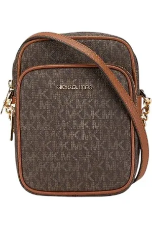 Michael Kors Pre-owned, Dames, Bruin, ONE Size, Leer, Pre-owned Leather crossbody-bags