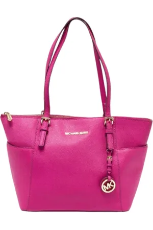 Michael Kors Pre-owned, Dames, Roze, ONE Size, Leer, Tweedehands leren handtassen