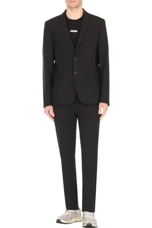 Dsquared2 Pakken, Heren, Zwart, L, Tweed, Bruin Tweedelig Tabakspak