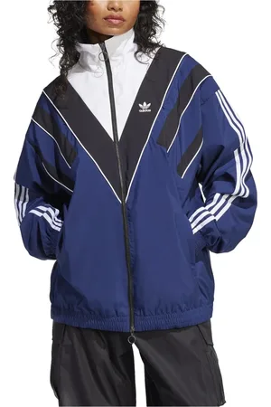 adidas Jassen, Dames, Blauw, M, Rasant Cut Line Track Top Dark