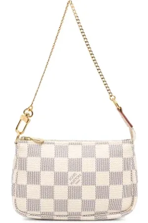 LOUIS VUITTON Pre-owned, Dames, Wit, ONE Size, Tweedehands Canvas Louis Vuitton tassen