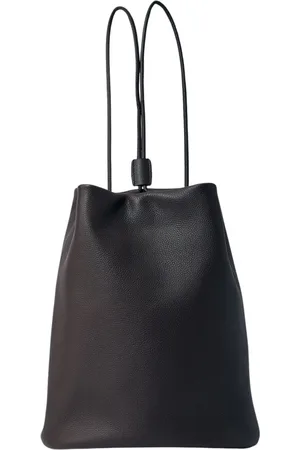 The Row Tassen, Dames, Bruin, ONE Size, Leer, Pebble-Grain Leren Rugzak