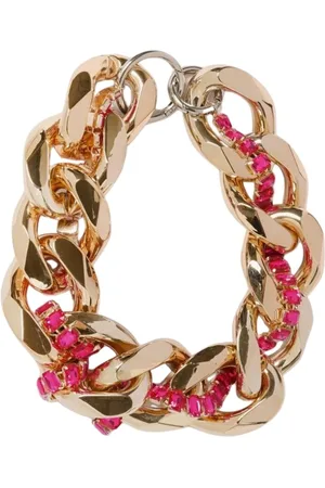 GIANLUCA CAPANNOLO Accessoires, Dames, Roze, ONE Size, Roze Zirkonia Ketting Armband Elegant Ontwerp