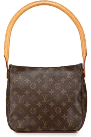 LOUIS VUITTON Pre-owned, Dames, Bruin, ONE Size, Leer, Tweedehands Canvas Louis Vuitton tassen