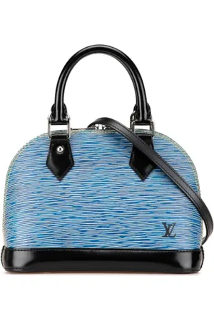 LOUIS VUITTON Pre-owned, Dames, Blauw, ONE Size, Leer, Tweedehands leren Louis Vuitton tassen
