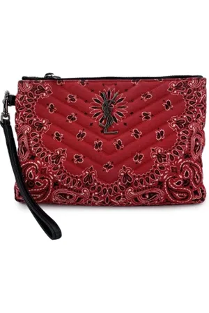 Saint Laurent Pre-owned, Dames, Rood, ONE Size, Pre-owned Canvas saint-laurent-bags