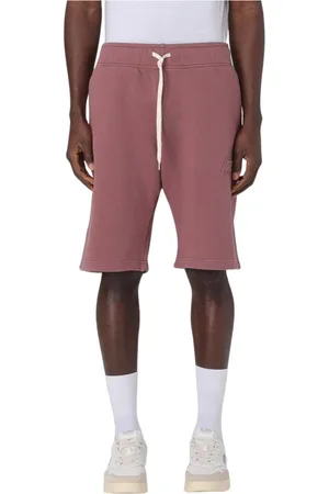 Autry Korte broeken, Heren, Bruin, XL, Relaxed Fit Sweatshorts Stijlvol Veelzijdig Mannen