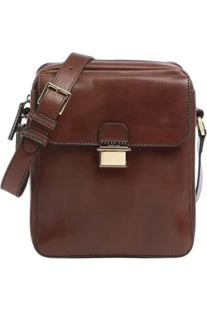 The Bridge Tassen, Heren, Bruin, ONE Size, Stijlvolle Borselli Tas