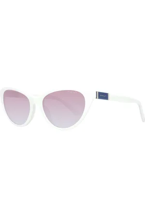 GANT Accessoires, Dames, Wit, ONE Size, Dames Cat Eye Zonnebril Bruin Verloop