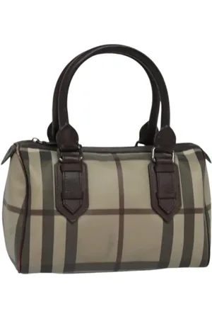 Burberry Pre-owned, Dames, , ONE Size, Leer, Pre-owned Fabric handbags