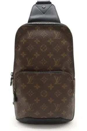 LOUIS VUITTON Pre-owned, Heren, Bruin, ONE Size, Leer, Pre-owned Canvas crossbody-bags