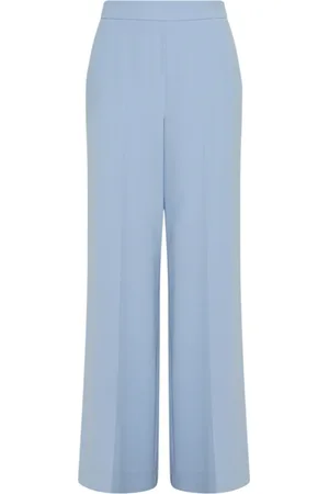 MARELLA Broeken, Dames, Blauw, M, Polyester, Blauwe Palazzo Broek