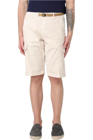 White Sand Korte broeken, Heren, Wit, XL, Katoen, Moderne Cargo Shorts voor Mannen