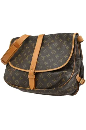 LOUIS VUITTON Pre-owned, unisex, Bruin, ONE Size, Tweedehands Canvas Louis Vuitton tassen