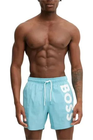 HUGO BOSS Badkleding, Heren, Blauw, 2Xl, Polyester, Verstelbare zwemboxer met sneldrogende stof