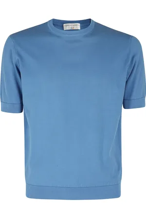 FILIPPO DE LAURENTIIS Tops, Heren, Blauw, 4Xl, Katoen, Zachte Katoenen Delave Overhemd
