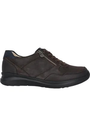 Ganter Schoenen, Heren, Bruin, 40 EU, Wijde pasvorm heren sneaker - Bruin