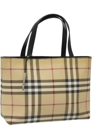 Burberry Pre-owned, Dames, , ONE Size, Leer, Tweedehands leren handtassen