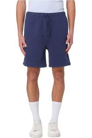 Ralph Lauren Korte broeken, Heren, Blauw, M, Katoen, Grijze Relaxte Sweatshorts