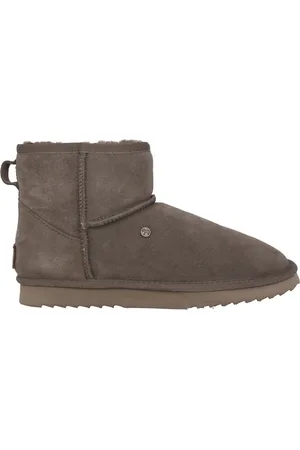 Warmbat Schoenen, Dames, Grijs, 37 EU, Suède, Grijze Gevoerde Damesschoen