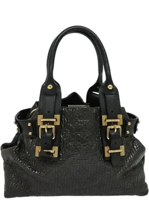 LOUIS VUITTON Pre-owned, Dames, Zwart, ONE Size, Leer, Tweedehands leren Louis Vuitton tassen