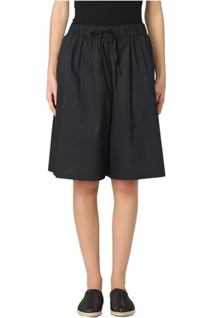 LIVIANA CONTI Korte broeken, Dames, Zwart, 2Xs, Zwarte High-Waist Tailored Shorts