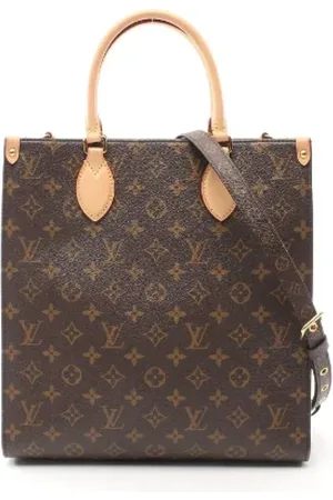 LOUIS VUITTON Pre-owned, Dames, Bruin, ONE Size, Leer, Tweedehands Canvas Louis Vuitton tassen