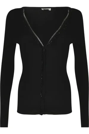 P.A.R.O.S.H. Truien, Dames, Zwart, S, Zwarte Sweater Collectie