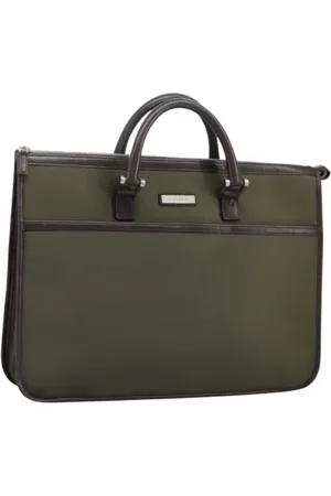 Burberry Pre-owned, Dames, Groen, ONE Size, Nylon, Pre-owned Nylon handbags