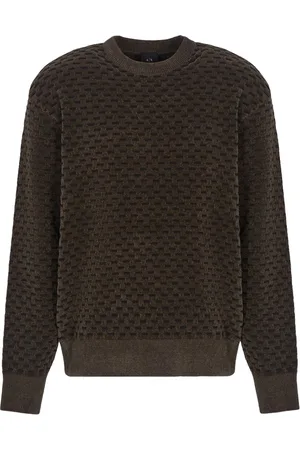 Armani Exchange Truien, Heren, Bruin, S, Stijlvolle Sweaters voor een Trendy Look