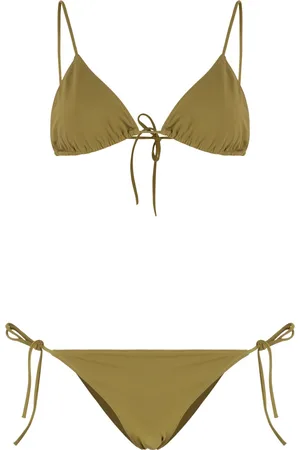 Lido Badkleding, Dames, Groen, M, Driehoek Bh Bikini Strikzijde