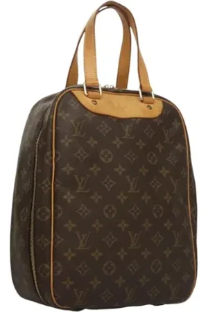 LOUIS VUITTON Pre-owned, Dames, Bruin, ONE Size, Leer, Tweedehands Canvas handtassen
