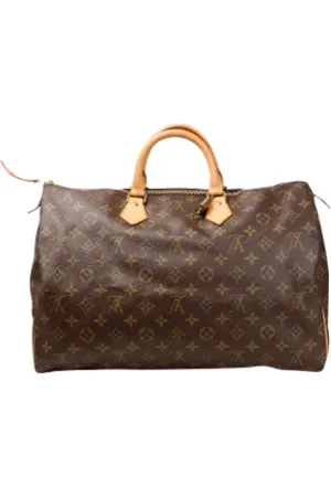 LOUIS VUITTON Pre-owned, Dames, Bruin, ONE Size, Tweedehands Canvas handtassen