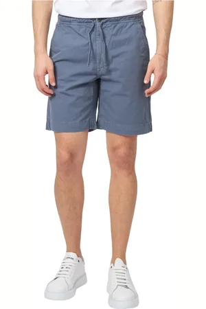 ECOALF Korte broeken, Heren, Blauw, S, Katoen, Blauwe Bermuda Shorts met Verstelbare Taille