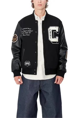 Carhartt Jassen, Heren, Zwart, M, Katoen, Bruine Eenden Bomber Zwart Jack