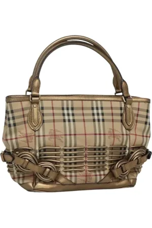 Burberry Pre-owned, Dames, , ONE Size, Leer, Tweedehands leren handtassen