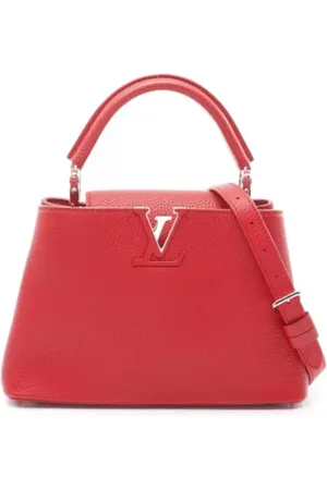LOUIS VUITTON Pre-owned, Dames, Rood, ONE Size, Leer, Tweedehands leren Louis Vuitton tassen