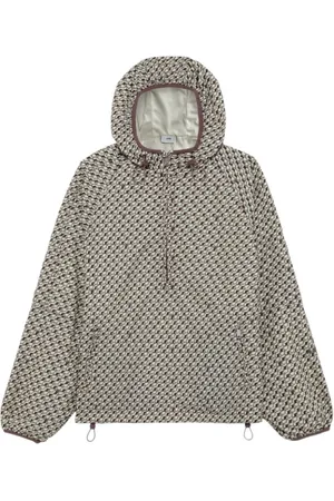 Autry Jassen, Dames, Veelkleurig, M, Nylon, Grafische Nylon Anorak Hoodie Jas
