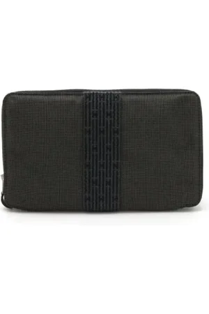 Hermès Pre-owned, Heren, Grijs, ONE Size, Pre-owned Canvas wallets