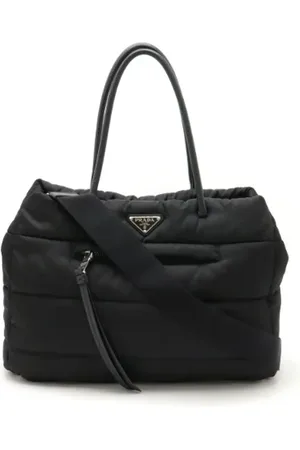 Prada Pre-owned, Dames, Zwart, ONE Size, Leer, Pre-owned Leather totes
