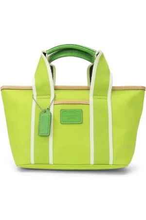 Coach Pre-owned, Dames, Groen, ONE Size, Pre-owned Canvas totes